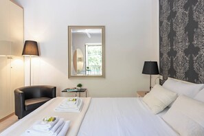 2 chambres, fer et planche Ă repasser, Wi-Fi gratuit, draps fournis