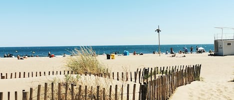 Vlak bij het strand