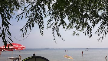 Vlak bij het strand