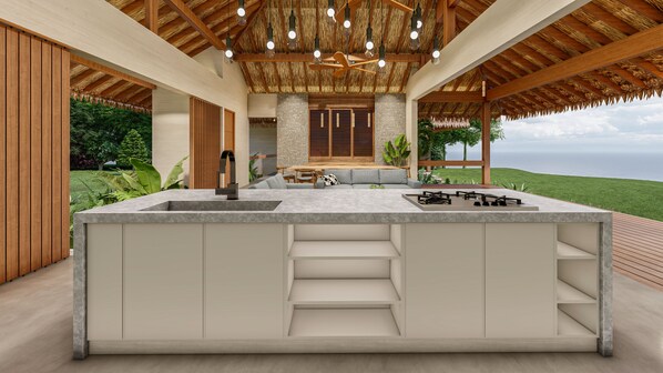 Bar (on property) - Modern Tropical Bungalow with magic ocean views (Puerto Jiménez)