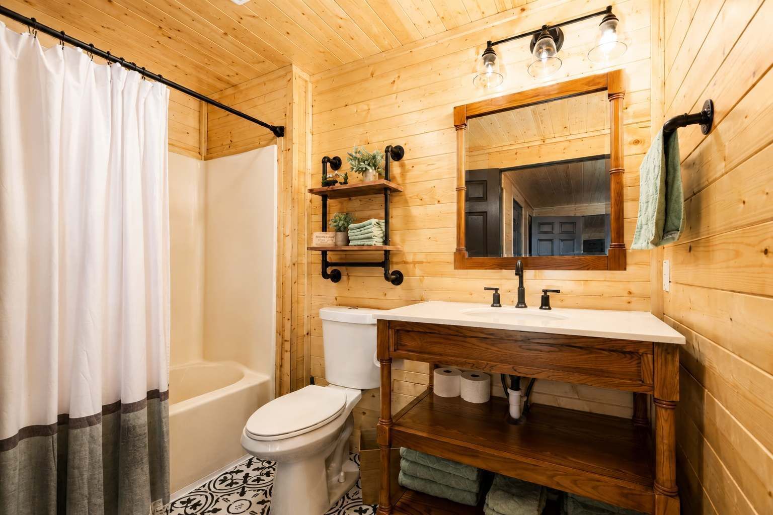 Bathtub, hair dryer, towels