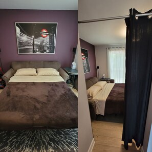 2 chambres, bureau, fer et planche à repasser, accès au Wi-Fi (inclus)
