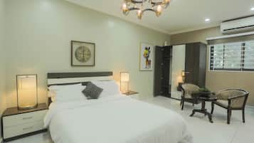 1 habitación y ropa de cama de alta calidad