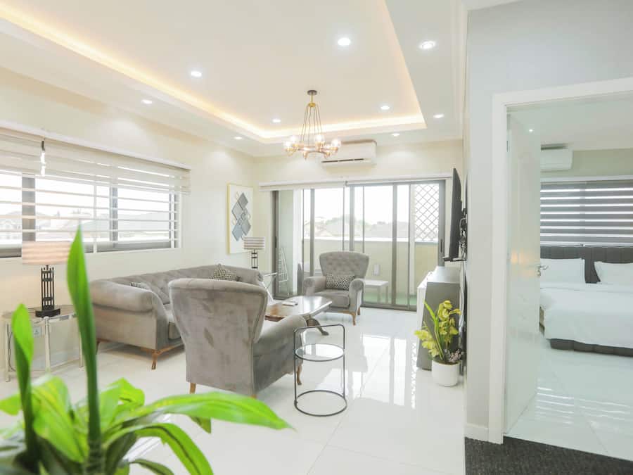 65-inch LED TV with cable channels, TV