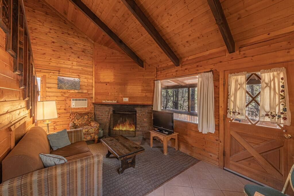 TV, fireplace, offices