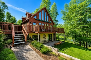 Exterior - Updated Lakefront Retreat, Fiber WiFi, Fire Pit, 15 Min to VIR (Leasburg)