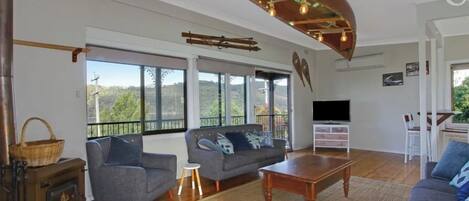 TV connectée, cheminée