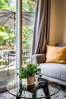 Cabin | Living area | 50-inch flat-screen TV with digital channels, TV