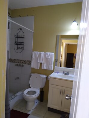 Shower - Cozy Deluxe 2BR Condo New Kingston (Kingston)