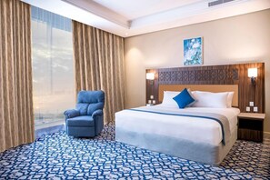 Superior-Zimmer, 1 King-Bett | Hochwertige Bettwaren, Zimmersafe, Verdunkelungsvorhänge