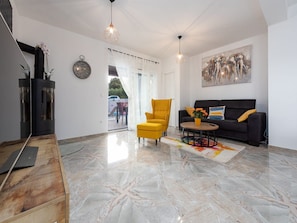 Villa (Three Bedroom villa with Swimming Poo) | Living room | TV
