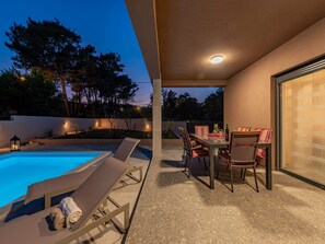 Villa (Three Bedroom villa with Swimming Poo) | Pool | Seasonal outdoor pool, pool umbrellas, sun loungers - Villa Nero (Vir)