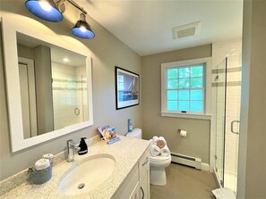 Hair dryer, towels