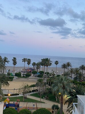 Vista a la playa o el mar