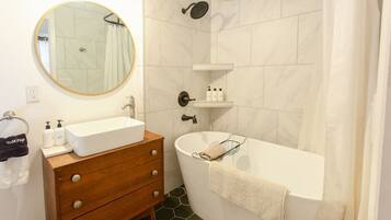 Hair dryer, towels