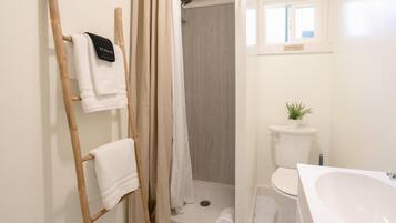 Hair dryer, towels