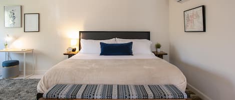Desk, iron/ironing board, travel cot, free WiFi
