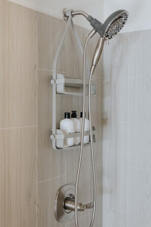 Hair dryer, towels