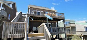 Exterior - Borders The Beach  - 5BR Oceanfront Home with Amazing Views! (Surf City)
