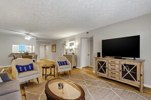 Smart TV, DVD player, stereo