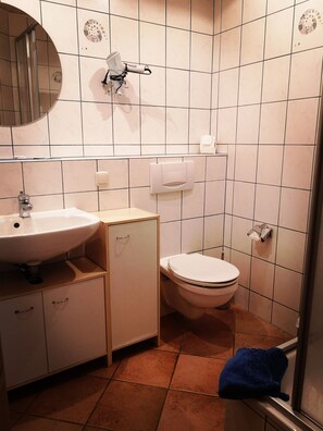 Shower, hair dryer, towels, soap - Living under "thatch" Family-friendly, dogs allowed, garden+large open space (Lancken-Granitz)