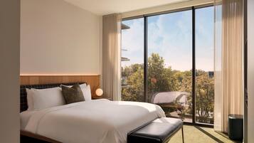 Literie de qualité supérieure, couette en duvet d'oie, minibar