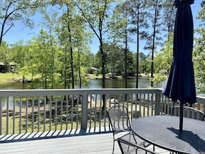 Spacious deck just off the living room