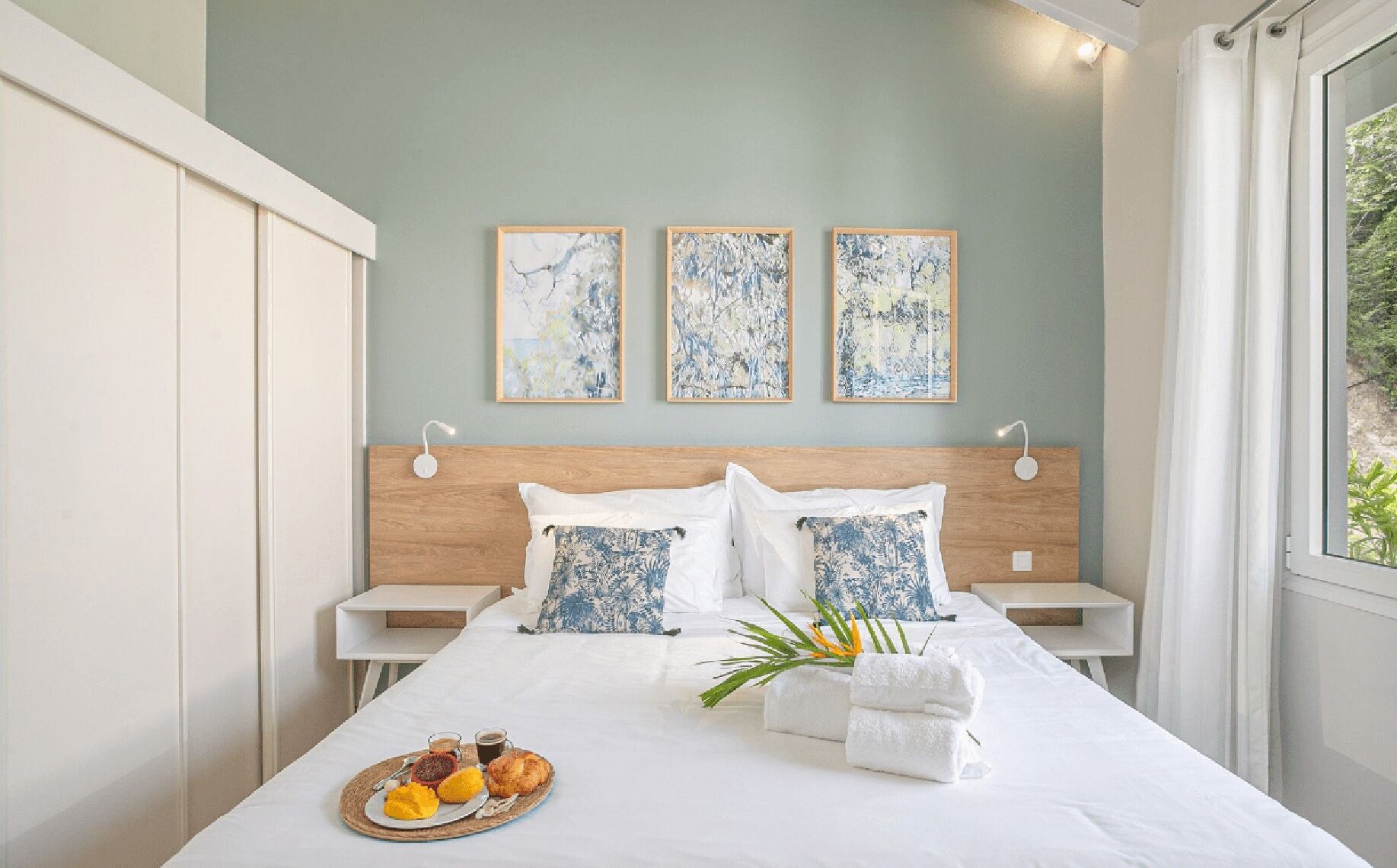 1 bedroom, iron/ironing board, internet, bed sheets