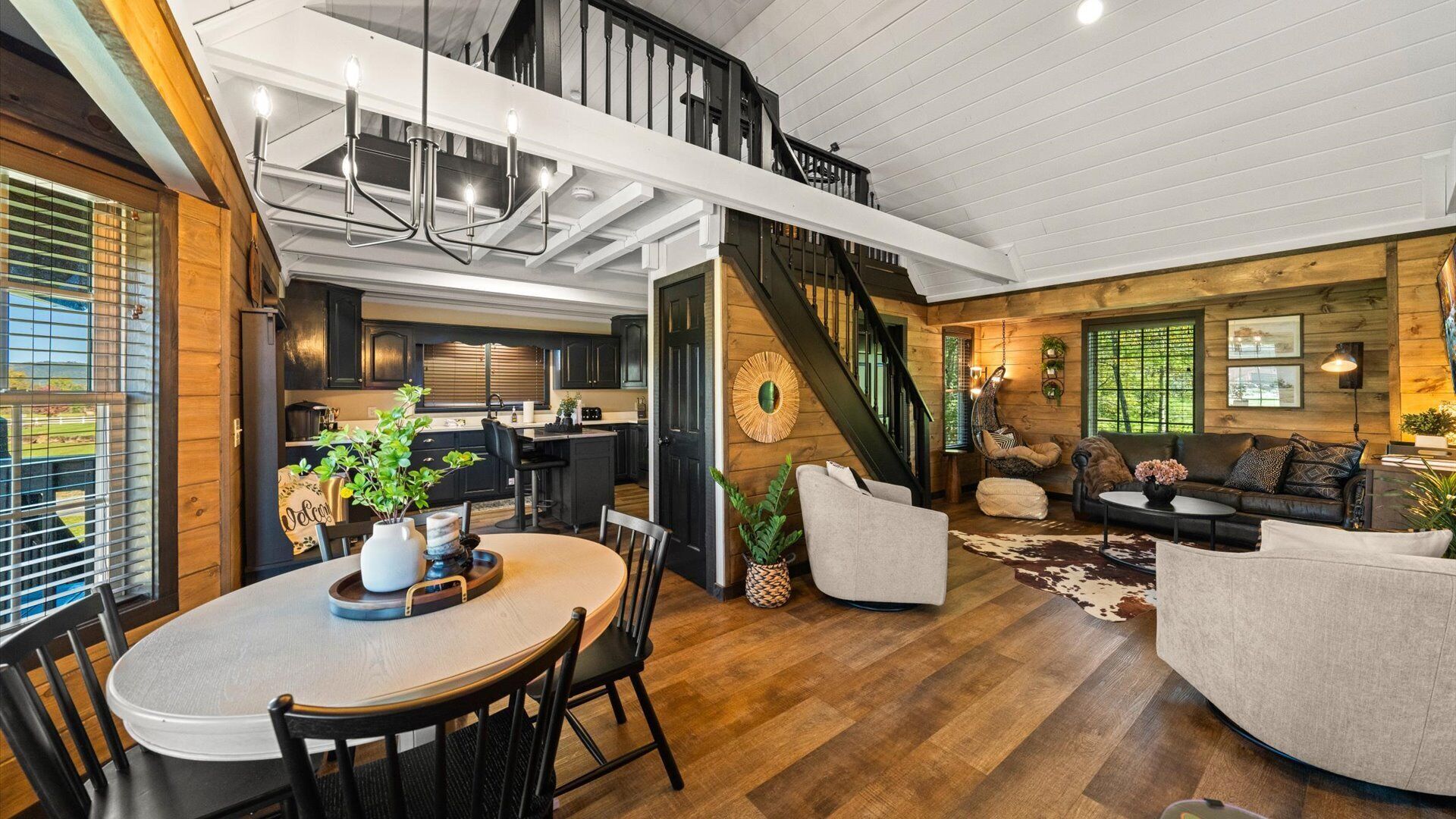 Smart TV, fireplace, video games