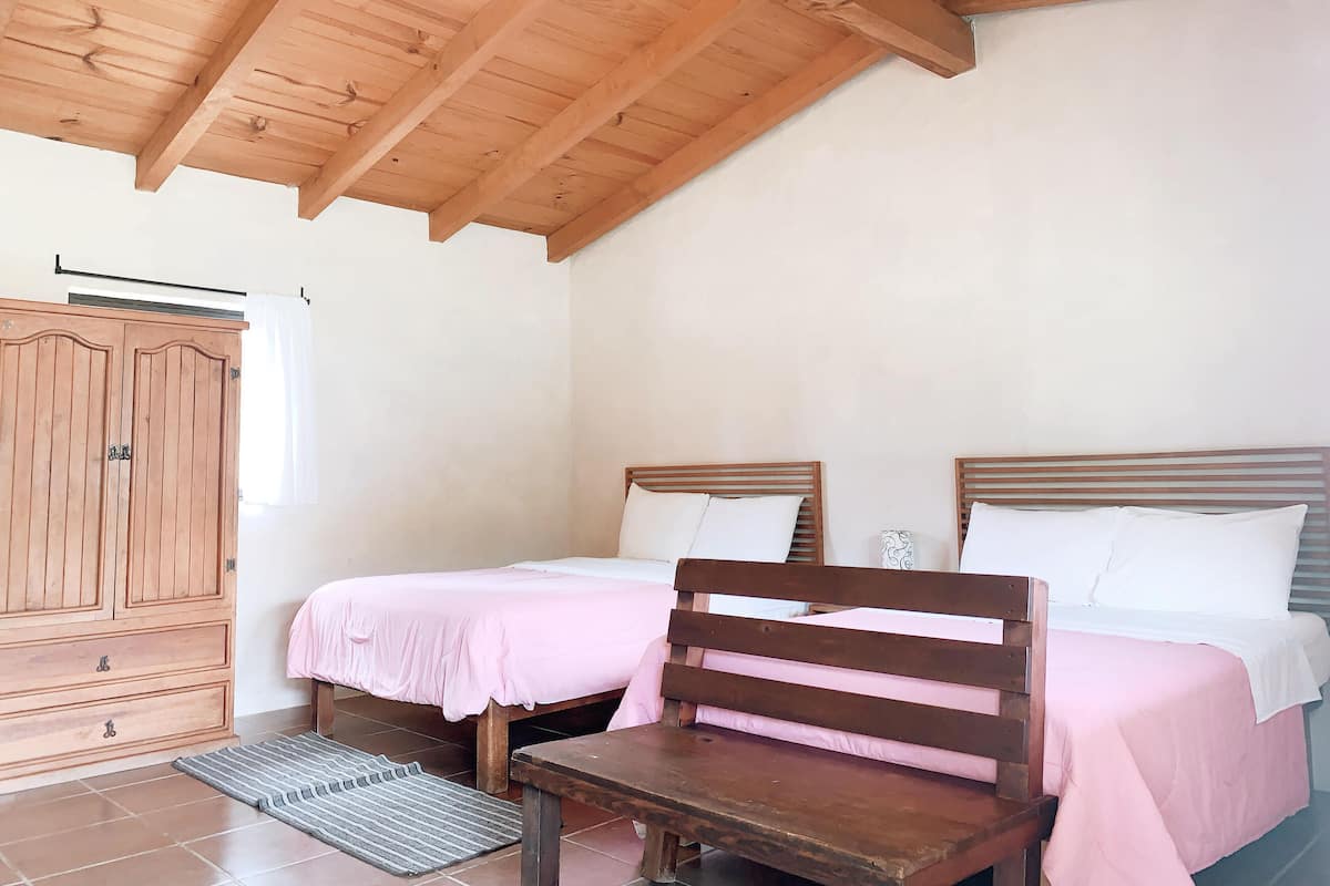 Comfort Cabin | Individually furnished, desk, laptop workspace, iron/ironing board