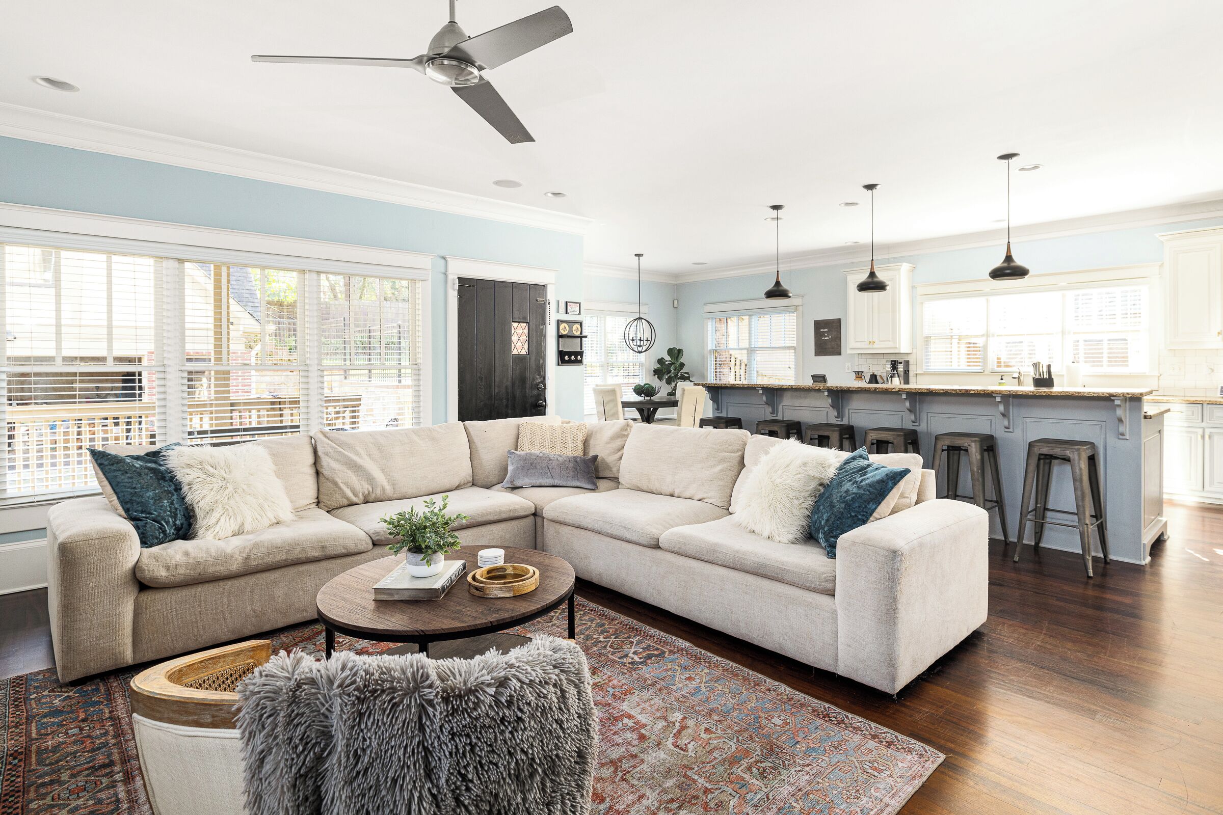 Smart TV, books, stereo, computer monitors