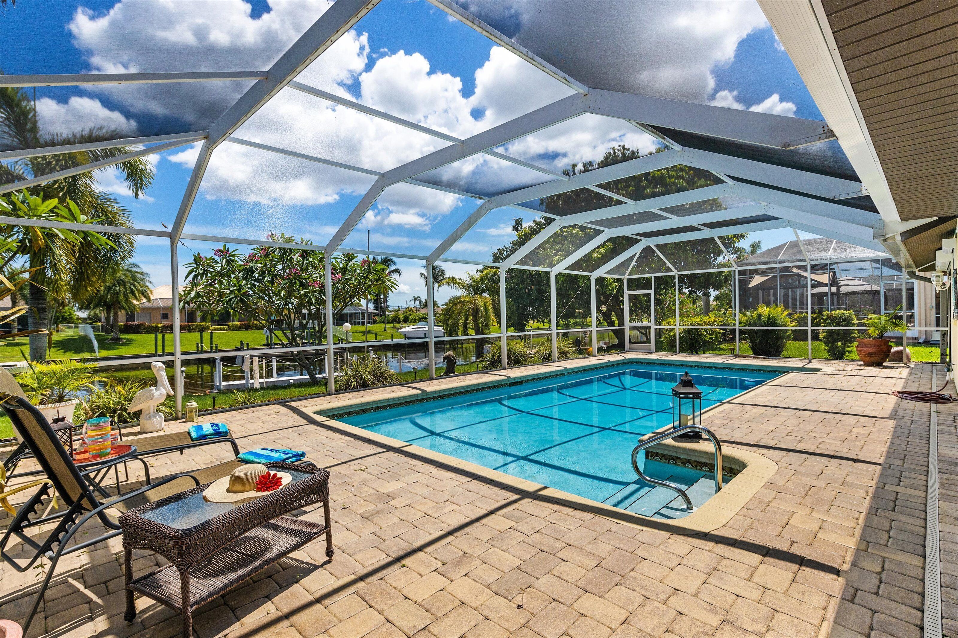 A heated pool
