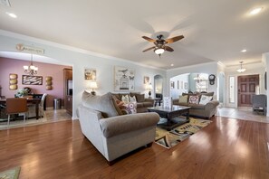Smart TV, video games, DVD player, books