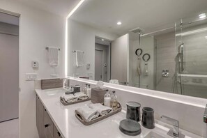 Shower, hair dryer