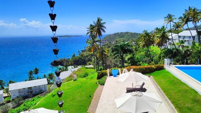 Peaceful Ocean View 2BR Condo w/ Private Beach