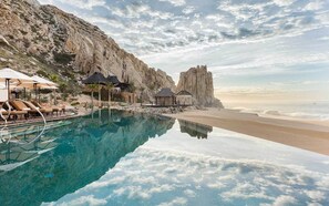 Outdoor pool, a heated pool - Oct. 19 1-Week Special, Beautiful 5th Floor 3-Bedroom Penthouse at Grand Solmar (Cabo San Lucas)