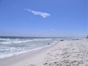 En la playa