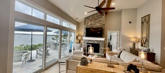 Brand new private  beachfront home in Mashpee on Waquoit Bay