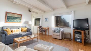 TV, fireplace, printers