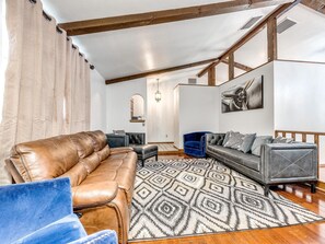 Smart TV, foosball, books