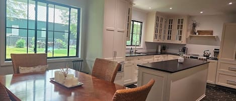 Fridge, oven, stovetop, dishwasher