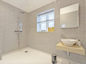Shower, hair dryer