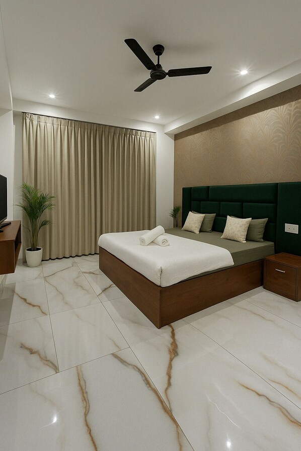 4 室のベッドルーム、アイロン / アイロン台、WiFi (無料)、ベッドシーツ