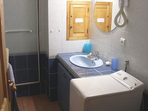 Bathroom - Studio cabin Valloire 4 pers South - Pets allowed, Wifi (Valloire)