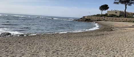 On the beach
