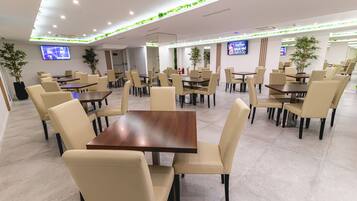 Daily self-service breakfast (EUR 8 per person)