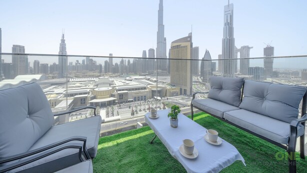 Deluxe-Apartment | Balkon