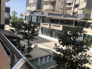 Blick vom Balkon