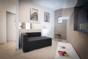 Standard Apartment, 1 Bedroom | Living area | 43-inch Smart TV with digital channels, TV - TURINHOMETOWN Residence Apartments (Turin)