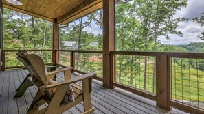 Terrace/patio - Bunker Down - Golf Front, Mountain Views, Exclusive (Mineral Bluff)